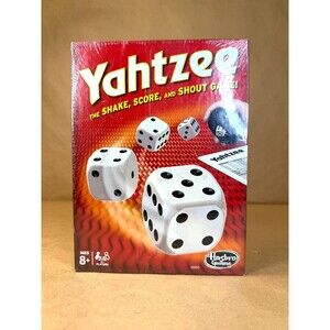Hasbro Gaming Yahtzee Classic Dice Game - New Sealed Box - Ages 8+